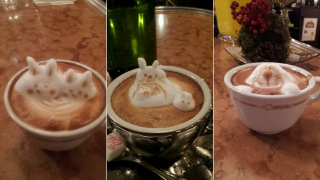 Illustration for article titled Geeky Caffè Latte Art Goes 3D, Continues To Blow Minds